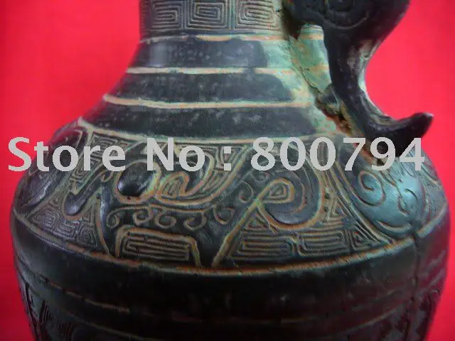 Редкий династии Цин(Kangxi: 1661-1722) бронзовая ваза