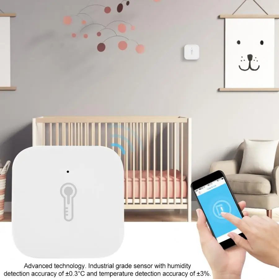

Smart Wireless Air Pressure Temperature Humidity Environment Sensor Intelligent Control
