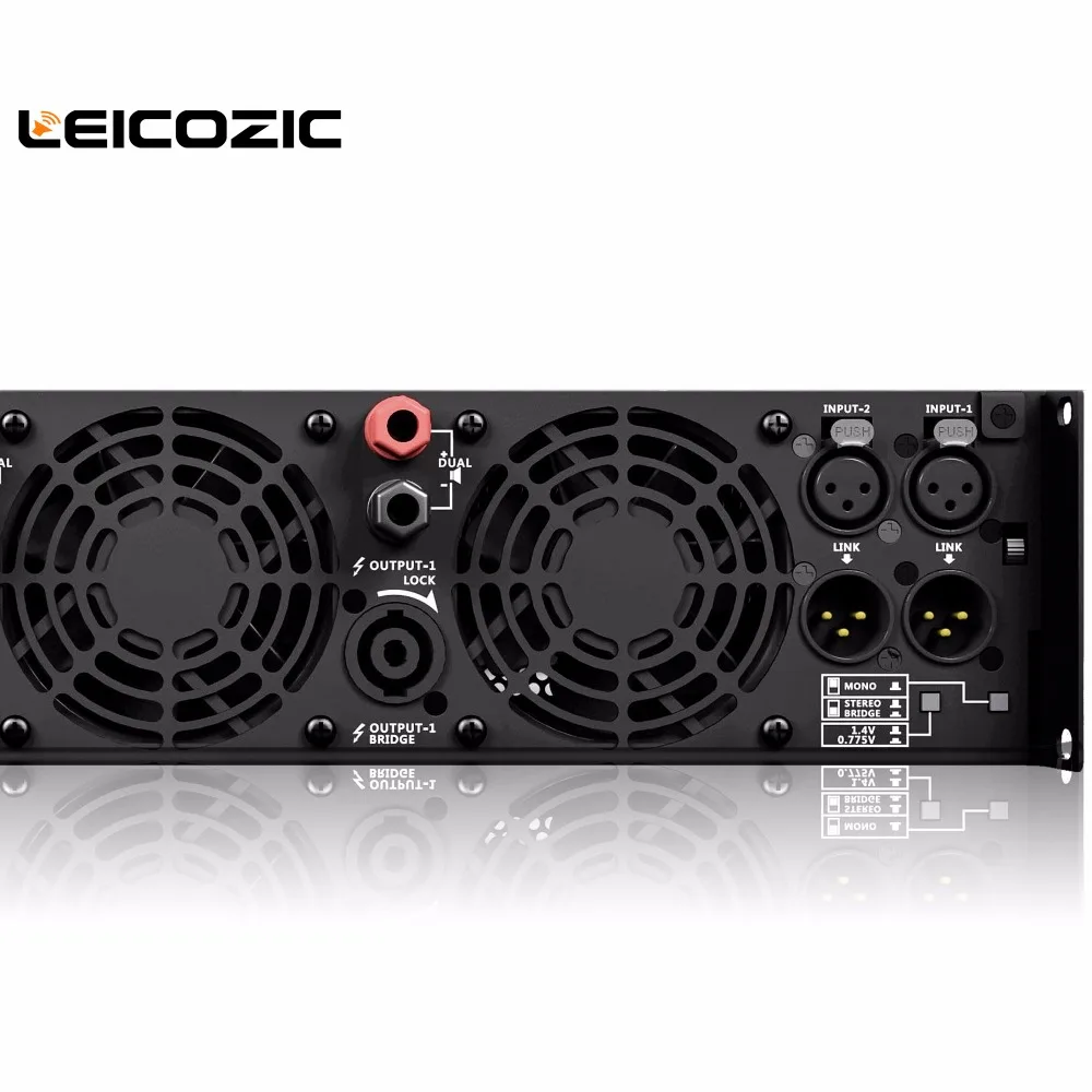 Leicozic DP600 профессиональный аудио усилитель 600 Вт x2 усилитель мощности для сцены pro аудио-усилители для церкви, свадьбы, пабов, студии