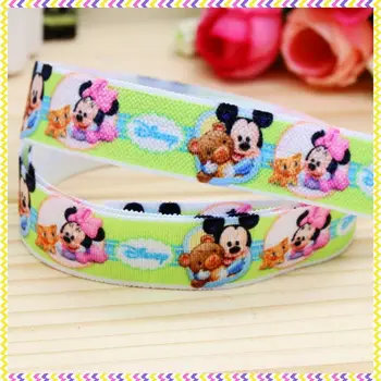 

5/8 inch Free shipping Elastic FOE cartoon printed headband headwear diy hair band wholesale OEM H3697
