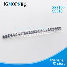 100 шт./лот SS310 диод поверхностного монтажа 3A 100V DO-214AC SMA SR3100