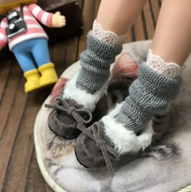 1 пара кукольных носков Blyth кружевные вязаные носки для Azone Momoko OB 1/6 кукольная одежда аксессуары игрушки - Цвет: 3
