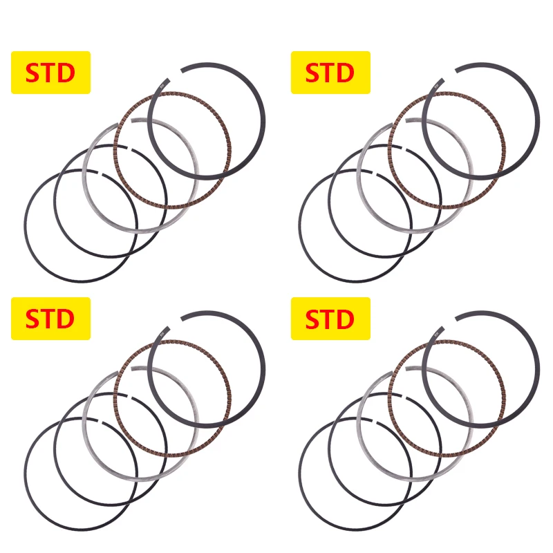 Части цилиндра двигателя мотоцикла поршневые кольца наборы для SUZUKI GSF400 GSXR400 75A GSF 250 400 GSXR аксессуары - Цвет: 4 Set STD