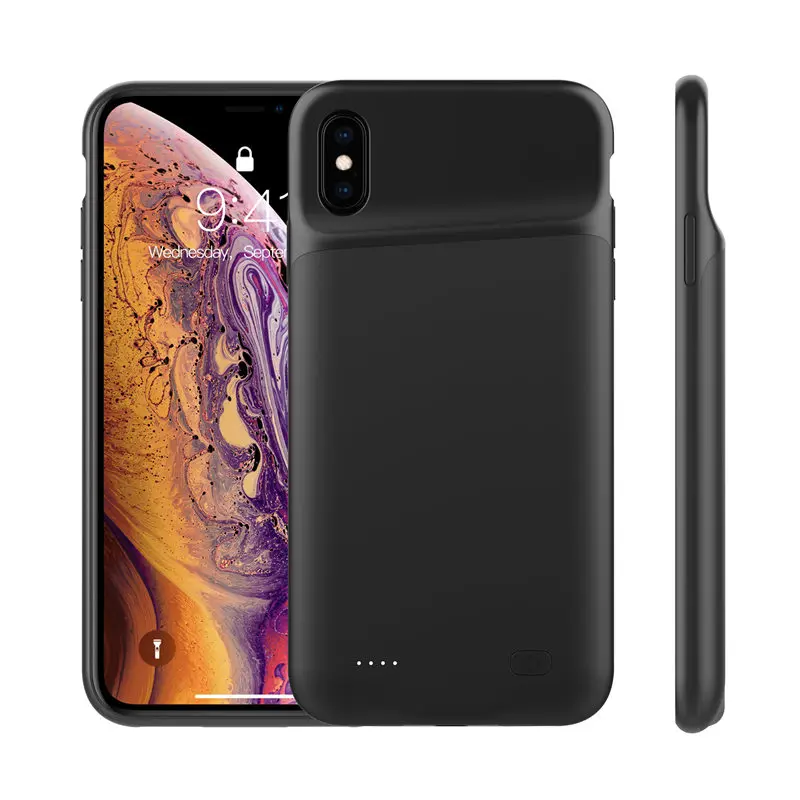 6500mAh Slim Silicone shockproof Battery Charger Cases for iPhone XS Max XR X Power Bank Case External Pack Backup charger case 6500mAh Slim Silicone shockproof Battery Charger Cases for iPhone XS Max XR X Power Bank Case External Pack Backup charger case