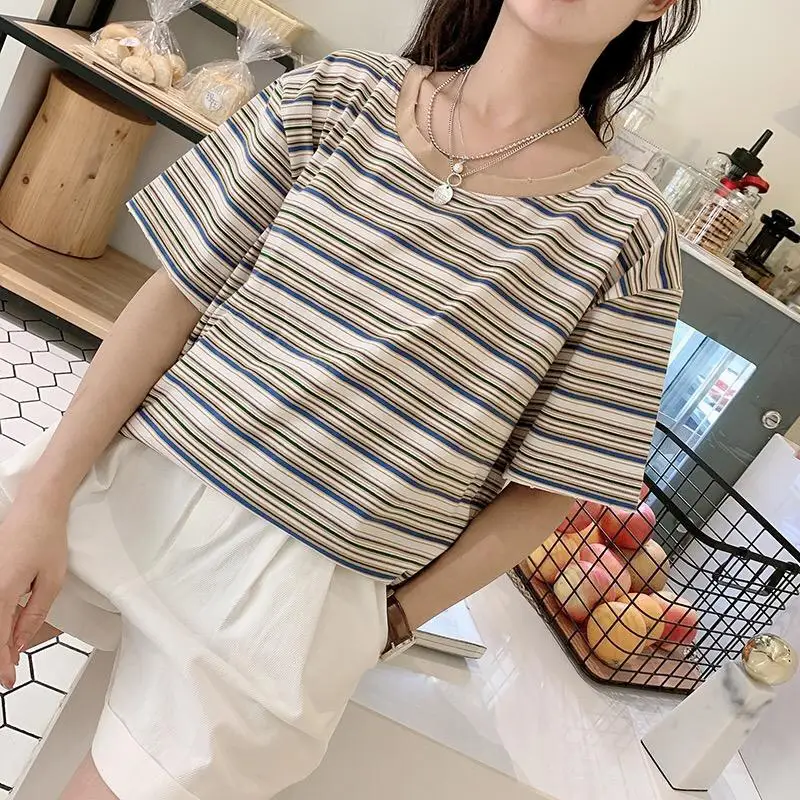 Stripe Shirt Slim Women Comfort Running Shirts Long Length Style Sexy Design New Arrival For Summer