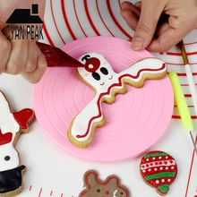 5,5 дюймов Пластик Вращающийся Поворотный Стол для торта силиконовые формы торт украшения инструменты кекс стенд Кухня DIY выпечка инструмент