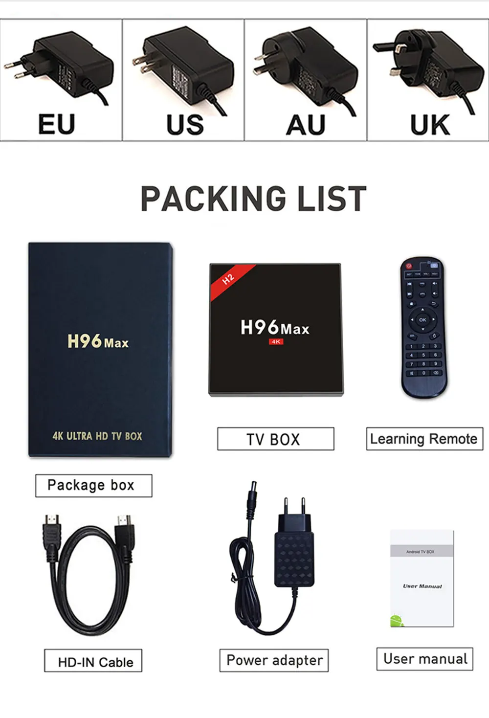 Smart Android tv Box 4 ГБ 32 ГБ Smart tv Rockchip RK3328 USB3.0 H.265 4 к Google jugar Netflix reproductor de medios