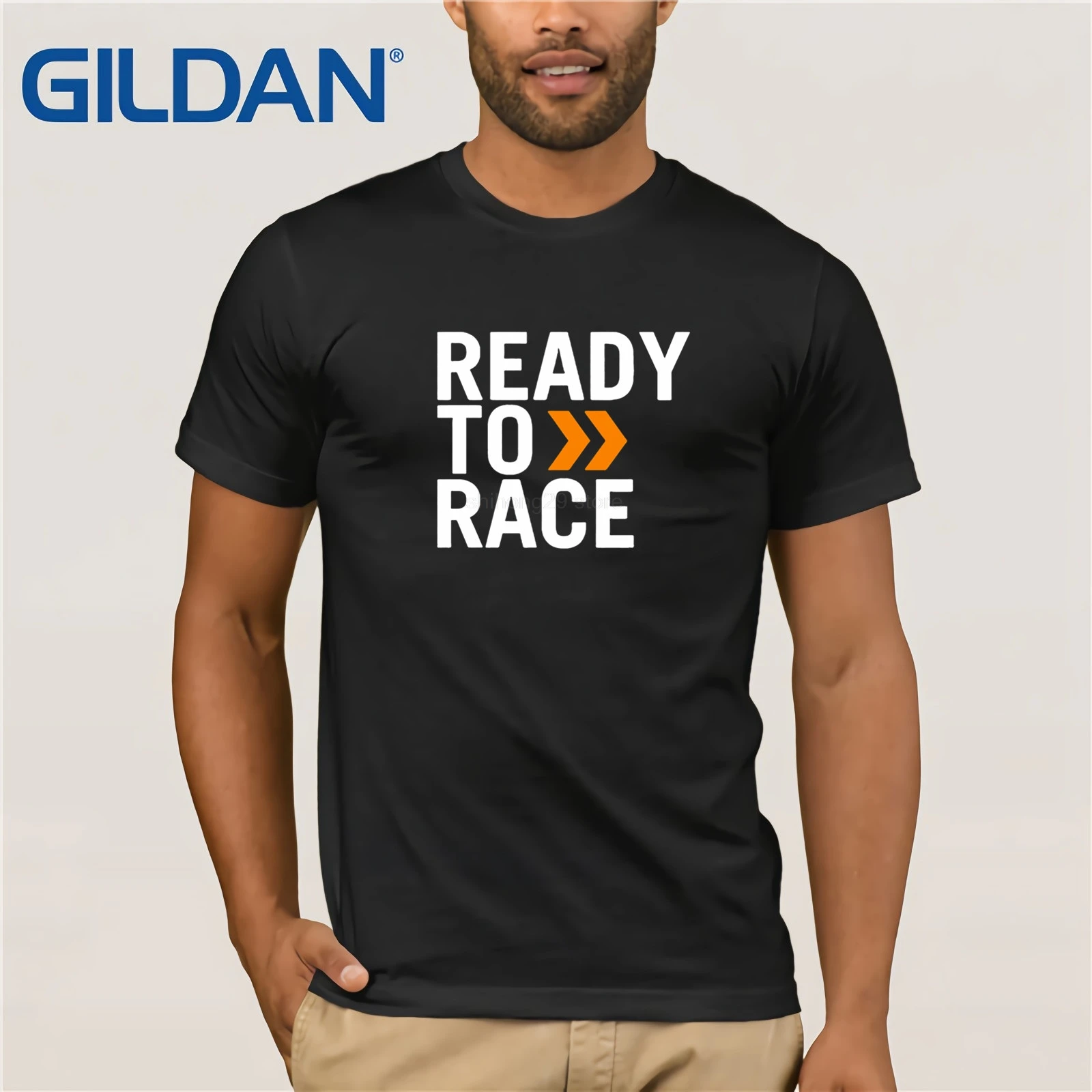 2019 Дизайнерская мужская футболка с надписью Ready To Race из чистого хлопка одежда в
