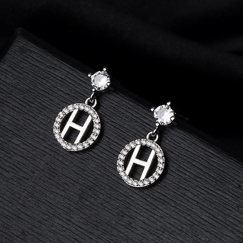 

S925 silver earrings, English letters earrings, Jewelry & Accessories Fashion Jewelry,Earrings,Stud Earrings.