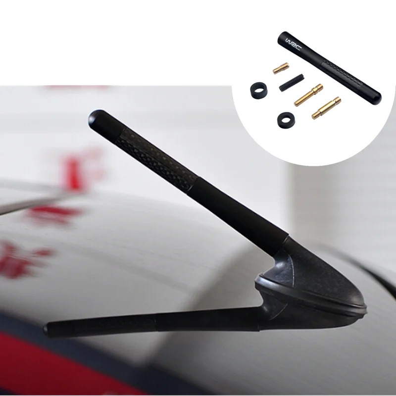

WRC Carbon Fiber Radio Car Antenna Auto Accessories for Dodge Journey Juvc Charger Durango Cbliber Sxt Dart