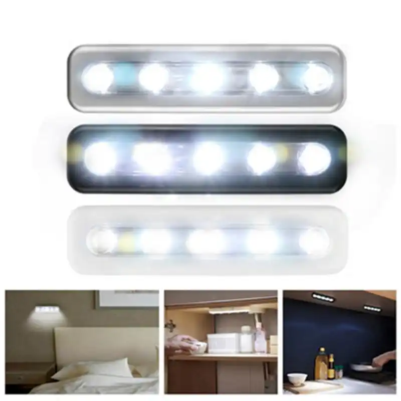 lampara led de pared luz brillante con pilas para pegar en la tira de cocina cobertizo dormitorio pasillo bano lampara de lectura