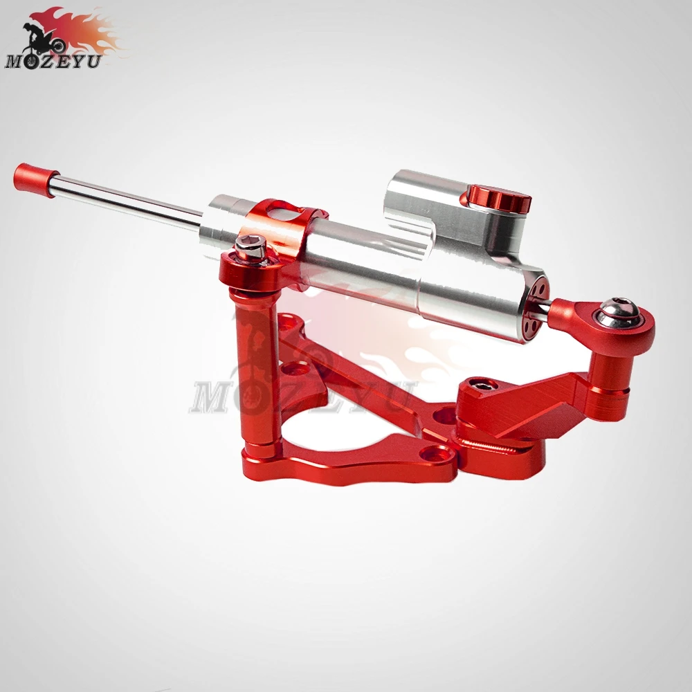 

Red CNC Aluminum Motorcycles steer damper Mounting Bracket Kit & Steering Stabilizer Damper For Kawasaki Z900 Z 900 2017 2018