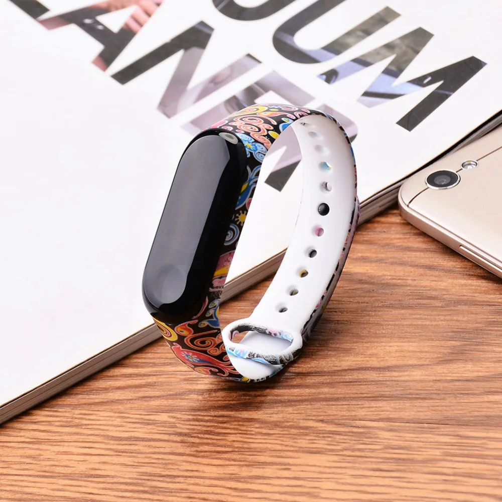 Цветной Камуфляжный ремешок Mi Band 4, сменный силиконовый ремешок с принтом, смарт-браслет для Xiaomi Mi браслет miband 4 3 NFC Pulseira