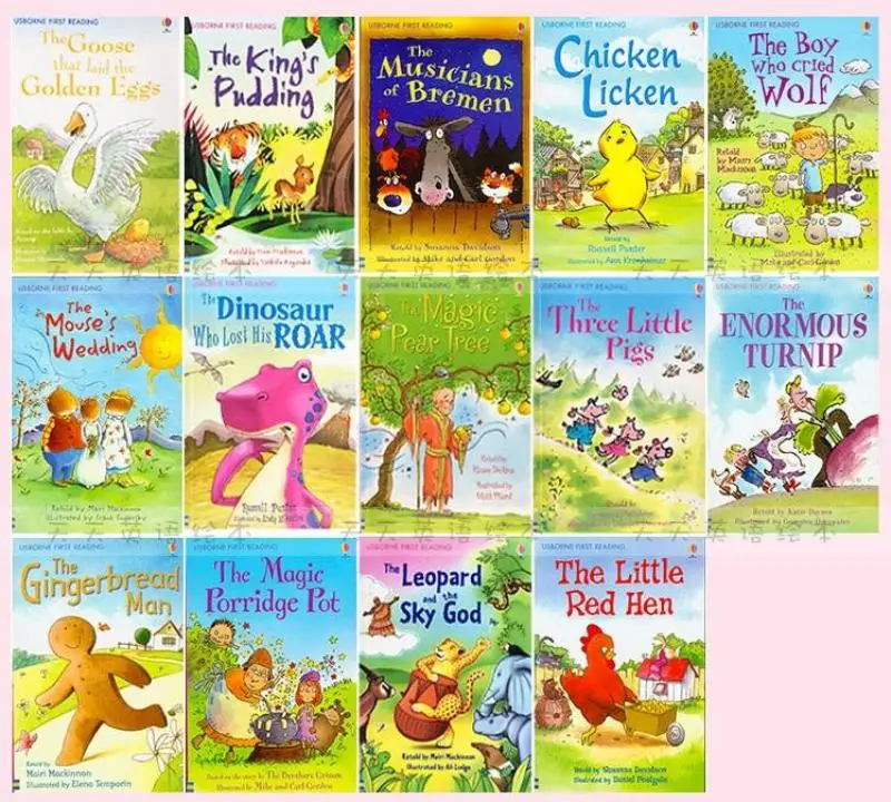 50 книг/набор Usborne My Second Reading Library Box set Learn английский Coloring Story Books для детей детские