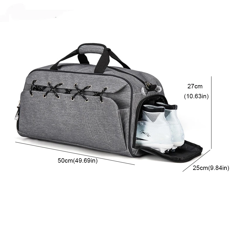 Sports Gym Bag Travel Duffel Bag with Shoes Compartment and Dry Wet Separation Layer for Men Women Outdoor Climbing Fitness Yoga (3) - 