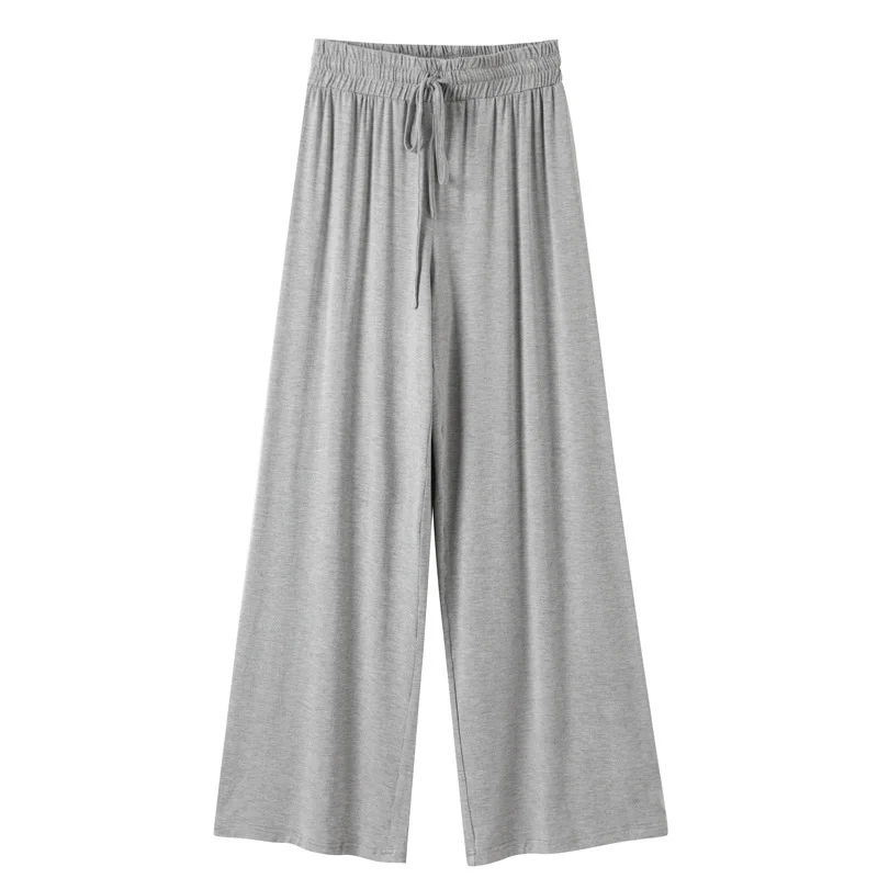 Women's Pants New Modal Cotton Mop-floors Slacks for The Summer of 2019 Straight Mid Flat Full Length Women Pants