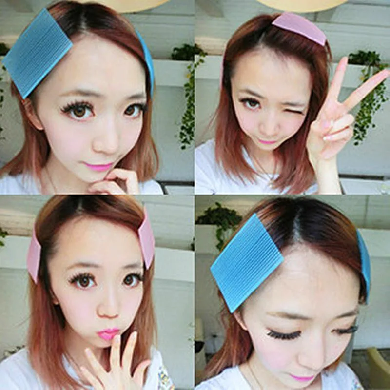 2 pcs Hair Sticker Clip Bangs fixed Seamless Magic Paste Posts Magic Tape Fringe Hair Bang Patch