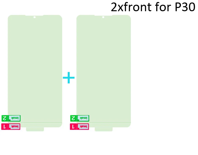 Imak Гидрогелевая пленка для huawei P30 Pro Lite задняя Передняя Задняя Защитная Прозрачная Олеофобная пленка - Цвет: 2xfront