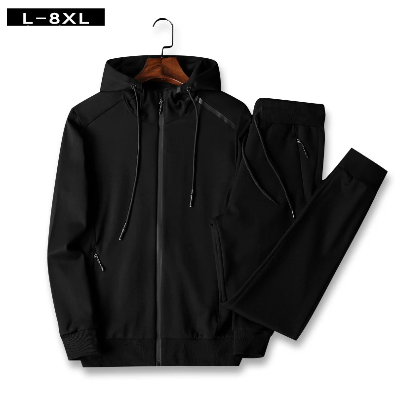 Большой размер 4XL 5XL 6XL 7XL 8XL уличный мужской спортивный набор большой для бега