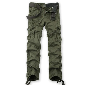 

2018 Spring Autumn New Casual Cotton Calca Cargo Loose Plus Size Men's Cargo Pants