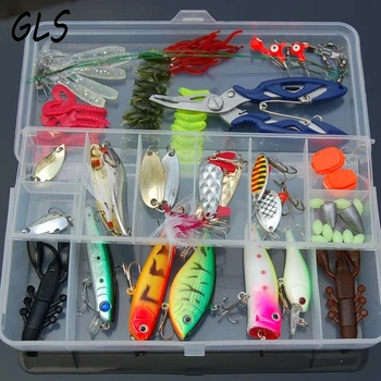 

101PC/Set Fishing Lure Mixed hard bait multiple styles Various venues Fishing bait /lure kit/ insect bait/Metal /Fishing bait