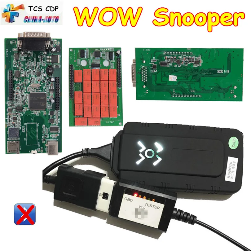 

Newest Design TCS Scanner Without Bluetooth Multi-Languages OBD2 NEW VCI Red NEC Relays Diagnostic Tools