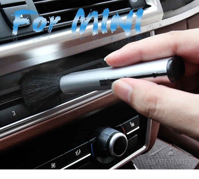 AMBERMILE Car Air-conditioning Outlet Cleaning Brush Air Outelt Vents Dusting Brush for Mini Cooper R56 F56 R50 R53 Accessories (1)