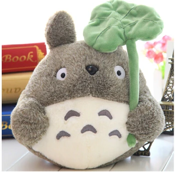 

Plush doll 1pc 25cm cartoon anime lovely lotus leaf totoro little home decoration children stuffed toy creative gift for baby