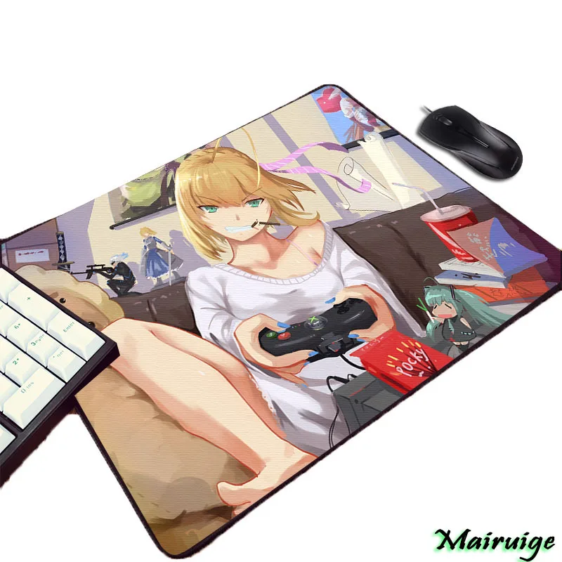 Резиновый коврик Mairuige для мыши и ПК аниме серии Fate Stay Night Zero большой заказ