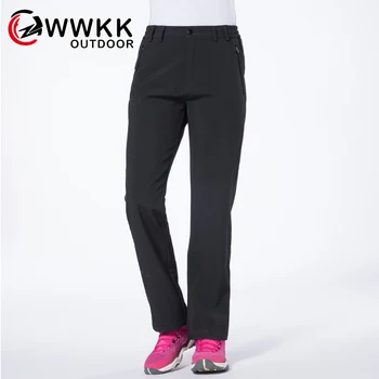 

Winter Hiking Pants Women Thick Warm Fleece Softshell Pants Fishing Camping Hiking Skiing Trousers Waterproof Windproof Pants
