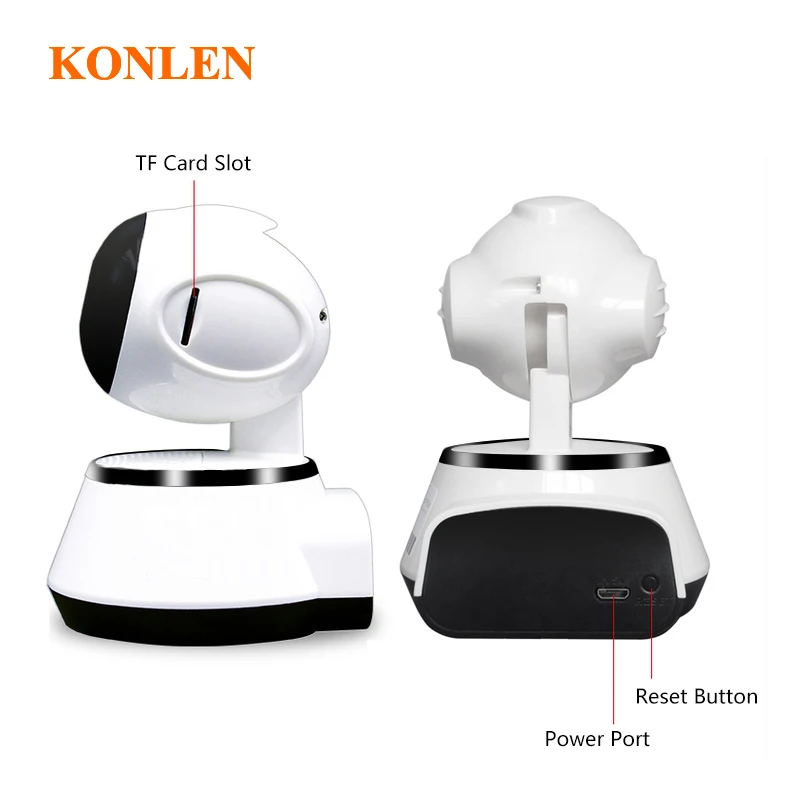 KONLEN Wi Fi безопасности сети IP камера видео CCTV Мини Беспроводная панорамная наклона