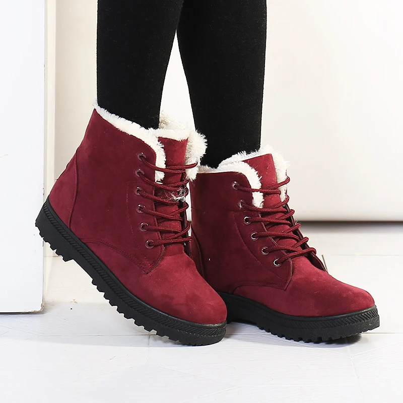 Femmes bottes 2016 nouvelle arrivée femmes hiver bottes de neige chaude bottes de mode talons cheville