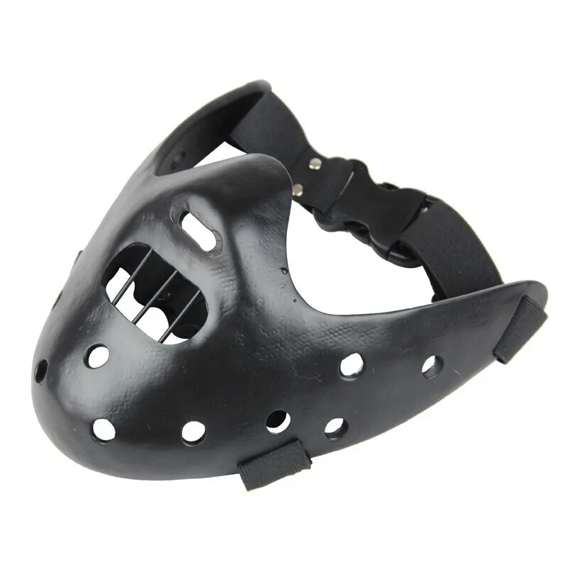 High Quality Horror Hannibal Lecter Resin Masks The Silence OF The Lambs Halloween Scary Masquerade Cosplay Costume Party Props (4)