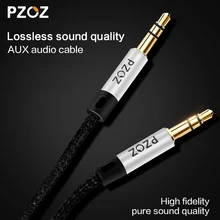 PZOZ Audio aux cable 3.5mm jack male to male Cable For iphone 5 6 iPod nano Touch Car Headphone Speaker MP3 4 CD sound Cable