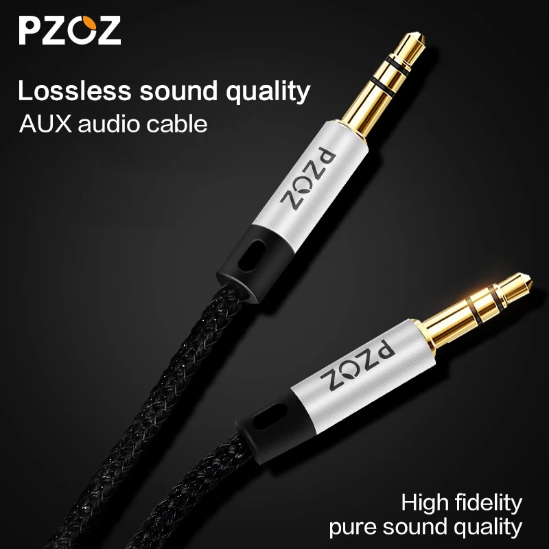 Аудиокабель PZOZ с разъемом aux 3 5 мм кабель папа для iphone 6 iPod nano Touch автомобильный