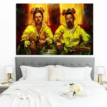 

Vintage Poster Breaking Bad Jesse Walter White Minimalist Art Canvas Poster Print Wall Picture Modern Home Room Wall Decoration