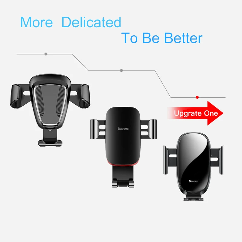 Baseus Auto-locked Car Phone Holder Gravity Sensor Mobile Phone Holder in car For iPhone Xs Max XR Car smartphone support holder