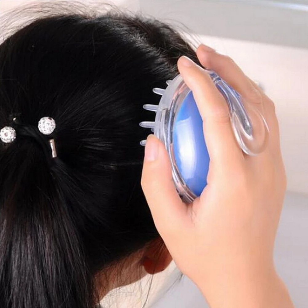 Scalp Massage Brush Silicone Head Body Massager Shampoo Hair Washing