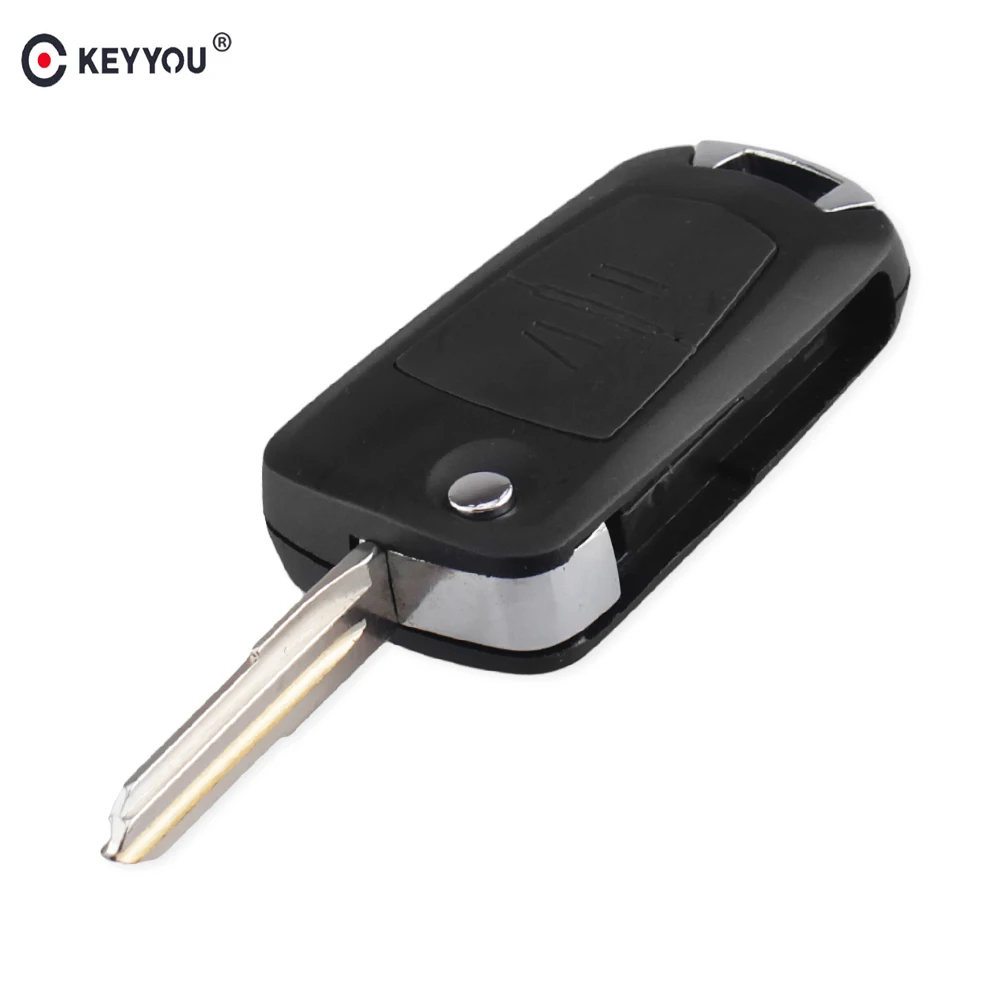 

KEYYOU 2 Button Flip Fold Remote Key Fob For Opel Car Switchblade Key Shell Case for Vauxhall Astra Zafira Vectra YM28 Blade