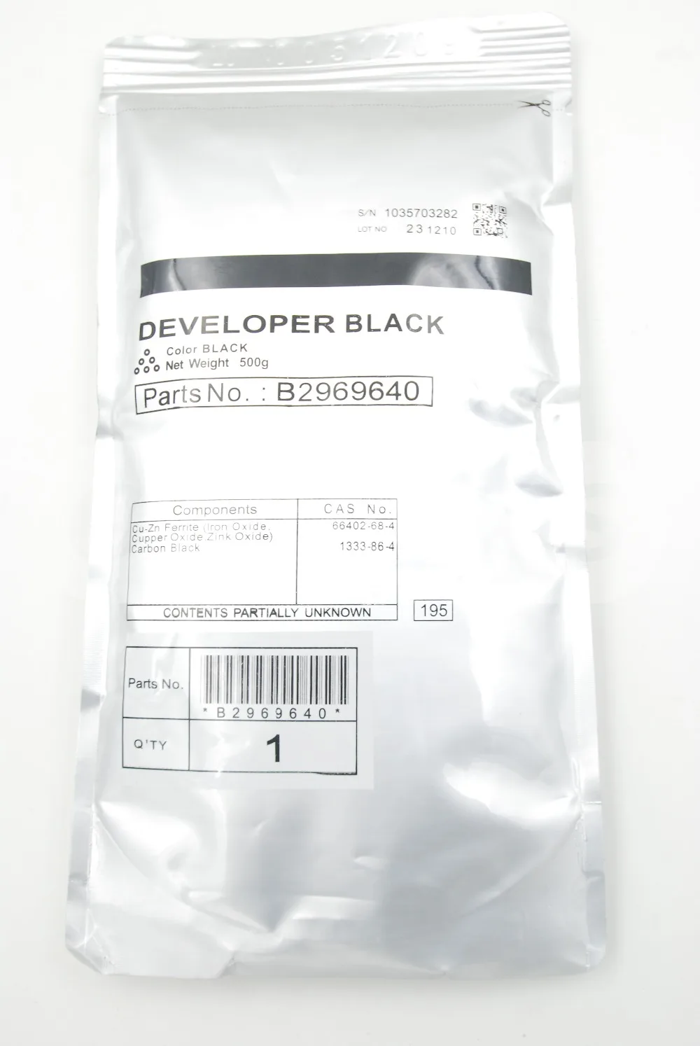 B296 9640 B Black Developer 500g for Ricoh Aficio MP 3500 4000 4001 4002 4500 5000 5001 5002 SP 8200 MP 4001 5001 LD 040 in Toner Powder from