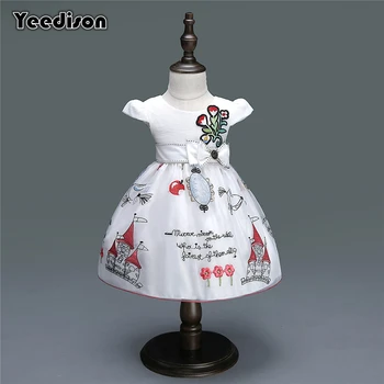

Newborn Baby Girl Dresses 2018 New Flower Princess Party Wedding Christening Dress Gown For Baby Girl 1st Birthday Infant Outfit