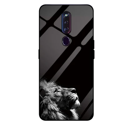 Для OPPO F11 Pro Чехол волк девушка Силиконовые ТПУ рамки стекло Жесткий задняя крышка для OPPOF11 чехол для телефона для OPPO F11Pro 6," coque сумки - Цвет: A5