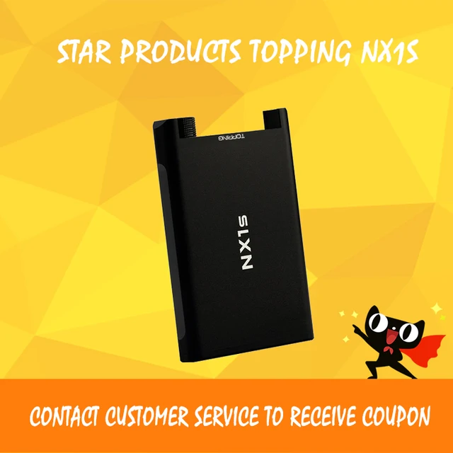TOPPING NX1s Portable Digital HiFi Hi-Res Headphone Amplifier for PC Smartphone Playback Time More Than 40 Hours
