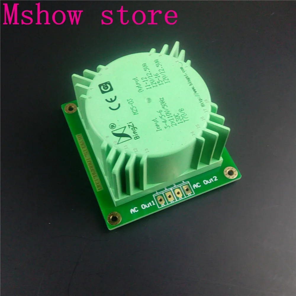 US $25.88 Mshow 25VA 25W Bingzi Sealed Transformer W Mounting PCB Install Input 110V2 Output Option 15V 18V 12V For Audio Hifi Amp DAC