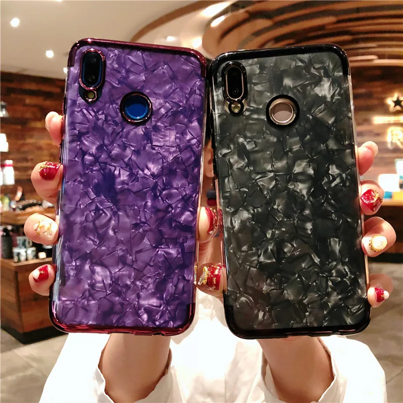 

Glitter Marble Silicone Case For Huawei P20 Pro Cover Cover For P30 Lite P10 Mate 20 10 Honor Play P Smart Plus Y6 Pro Y7 2019