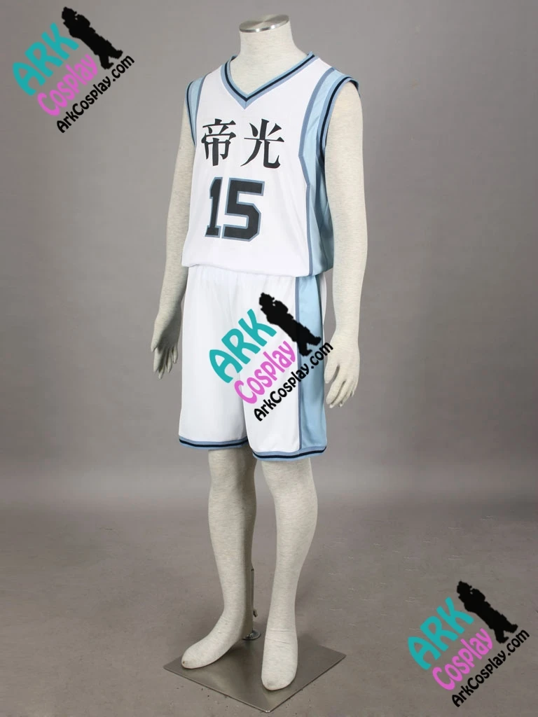 Костюм для косплея Kuroko без корзины Tetsuya белый No.15 мужской косплея|uniform outfit|uniform