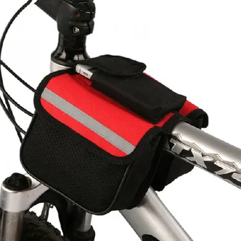 

Fashion Bicycle Frame Bag Double Pouch Cycling For Cell Phone Front Head Top Tube Bike Travel Bags Accessories YA88