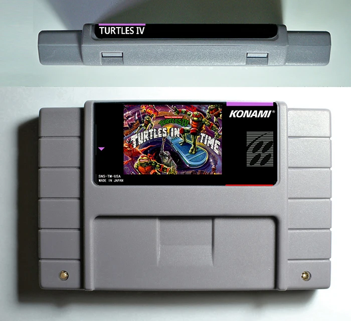 

Teenage Mutant Ninja Turtles IV Turtle in the Time or Tournament Fighters- Action Game Cartridge 16 bit 46 pin USA Version