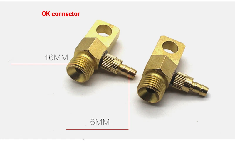 Газовый адаптер с водяным охлаждением Быстрый Соединитель для аргоновой защиты сварочный TIG сварочный фонарь Wp18