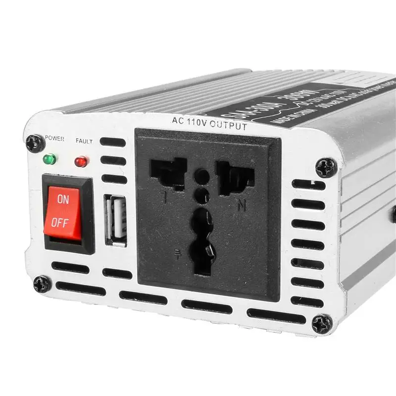 300 Вт Мощность инвертор автомобиля DC 12 В к AC 110 конвертер с 5 В/0.5A USB Зарядное